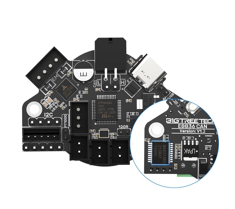 BIQU BIGTREETECH EBB36 CAN Bus Adapter Board with MAX31865 Hot End PCB Board Filament Break Blockage Detection for 36 Stepper Motor Extruder Nozzle Head Tool for Blv Ender 3 - Image 5